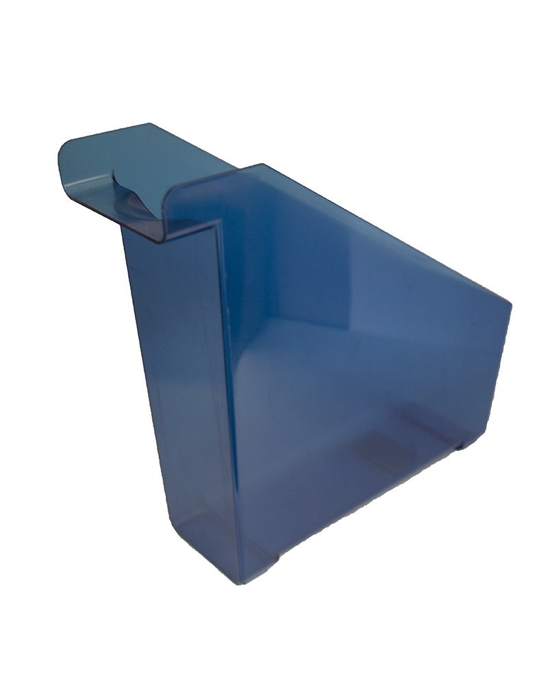 Revistero azul transparente Q-Connect