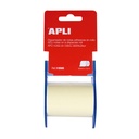 Dispensador de notas adhesivas amarillas en rollo 60 mm x 10 m Apli