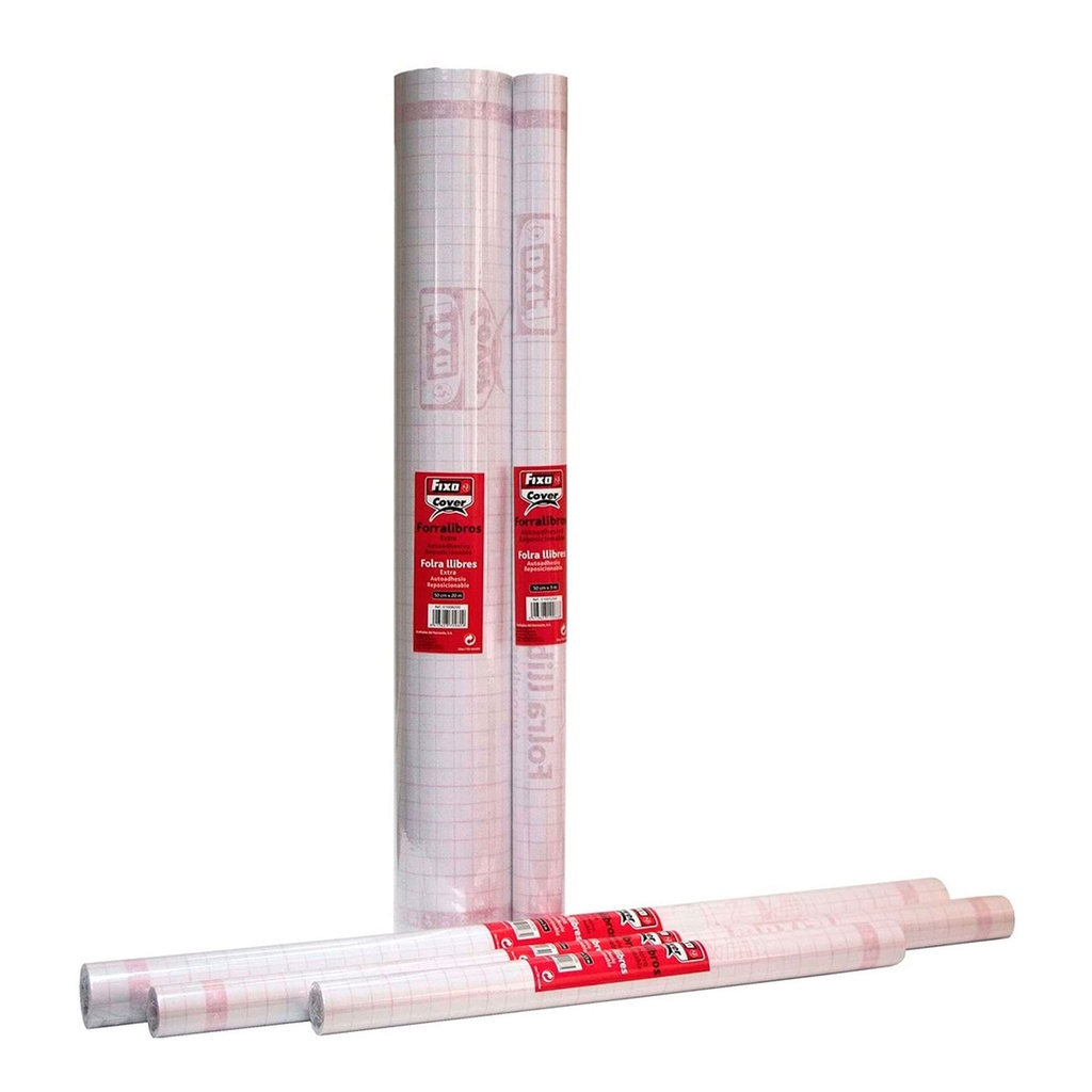 Rollo forralibros adhesivo 0,5 x 20 m. Fixo Cover