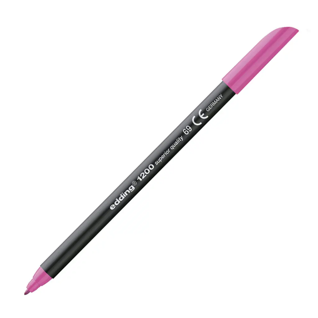 Rotulador Edding 1200 rosa neon nº69  punta fina para papel