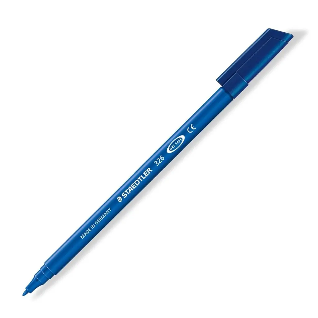 Rotulador Staedtler 326 Noris Club punta fina azul lavable