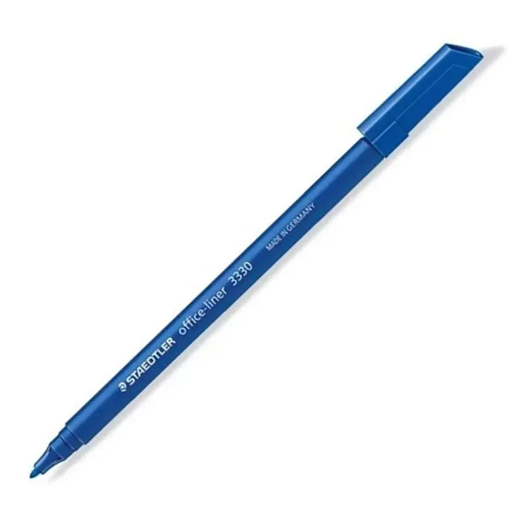 Rotulador Staedtler 3330 Office-Liner azul punta fina profesional