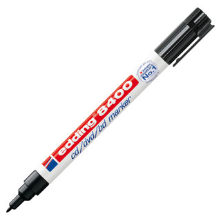 Rotulador permanente para cd/dvd Edding 8400 negro