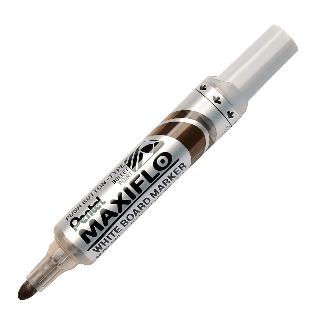 Rotulador para pizarra blanca Pentel Maxiflo MWL5M marrón punta media