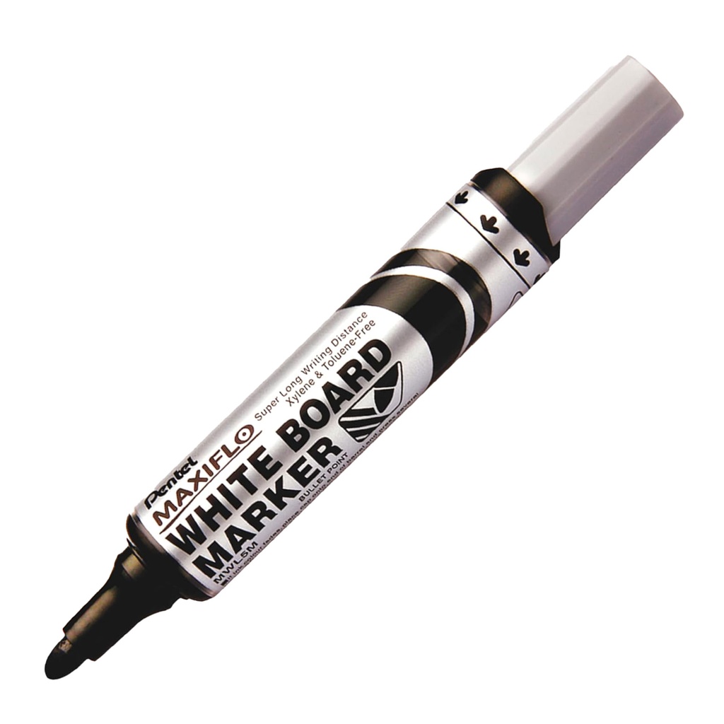 Rotulador para pizarra blanca Pentel Maxiflo MWL5M negro punta media