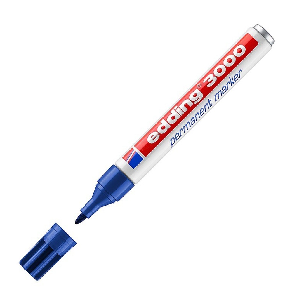 Rotulador permanente Edding 3000 azul
