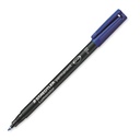 Rotulador permanente Staedtler Lumocolor 318 F azul punta fina 0.6 mm Ref. 318-3