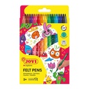 Rotuladores escolares de colores Jovi punta fina lavables (Pack 24 unidades)