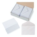 Sobres 70 x 105 mm para tarjetas Liderpapel (Caja 100 unidades)