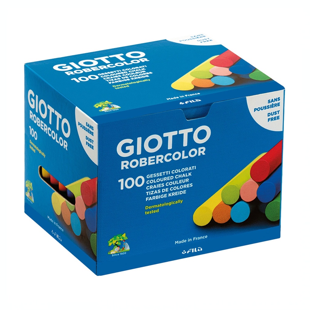 Tizas de colores Robercolor (Caja 100 unidades)