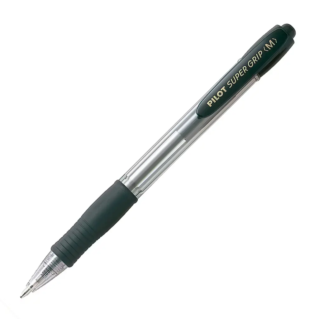 Bolígrafo retráctil Pilot Super Grip negro