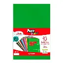 Goma Eva 40 x 60 cm 2 mm verde claro Fixo Kids (Bolsa 10 láminas)