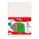 Goma Eva 40 x 60 cm 2 mm blanca Fixo Kids (Bolsa 10 láminas)