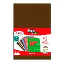 Goma Eva 40 x 60 cm 2 mm marrón Fixo Kids (Bolsa 10 láminas) 