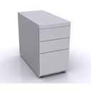 Cajonera fija Bisley Note con 2 cajones personales y uno de archivo 698 x 420 x 775 mm NWA73G7SSF