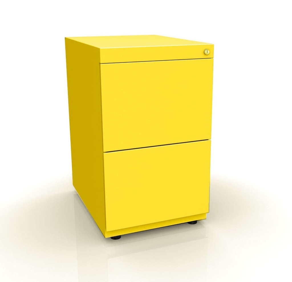 Cajonera fija Bisley Note con 2 cajones de archivo 698 x 420 x 565 mm NWA53G7FF