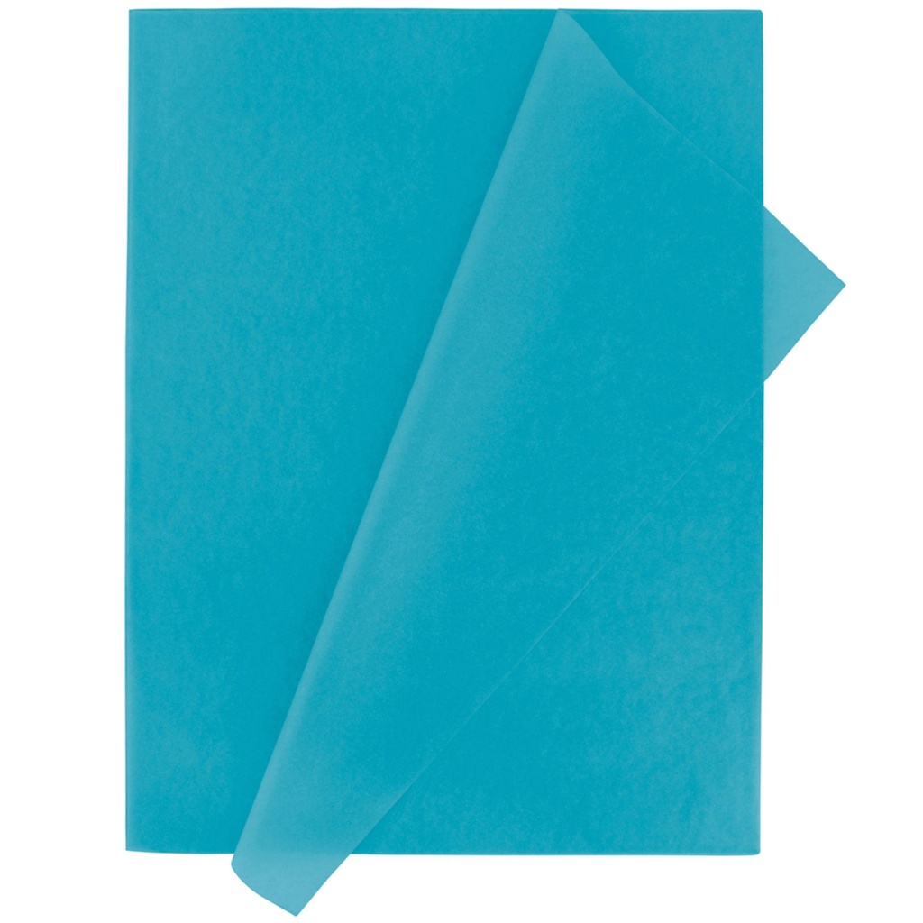 Papel de seda 50 x 75 cm 25 hojas azul claro Fixo 