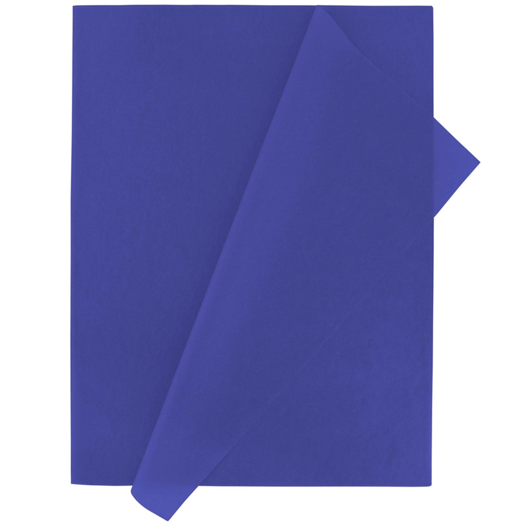 Papel de seda 50 x 75 cm 25 hojas azul oscuro Fixo