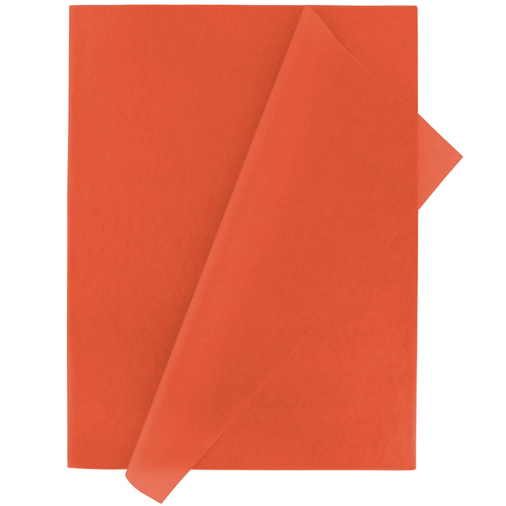 Papel de seda 50 x 75 cm 25 hojas naranja Fixo 