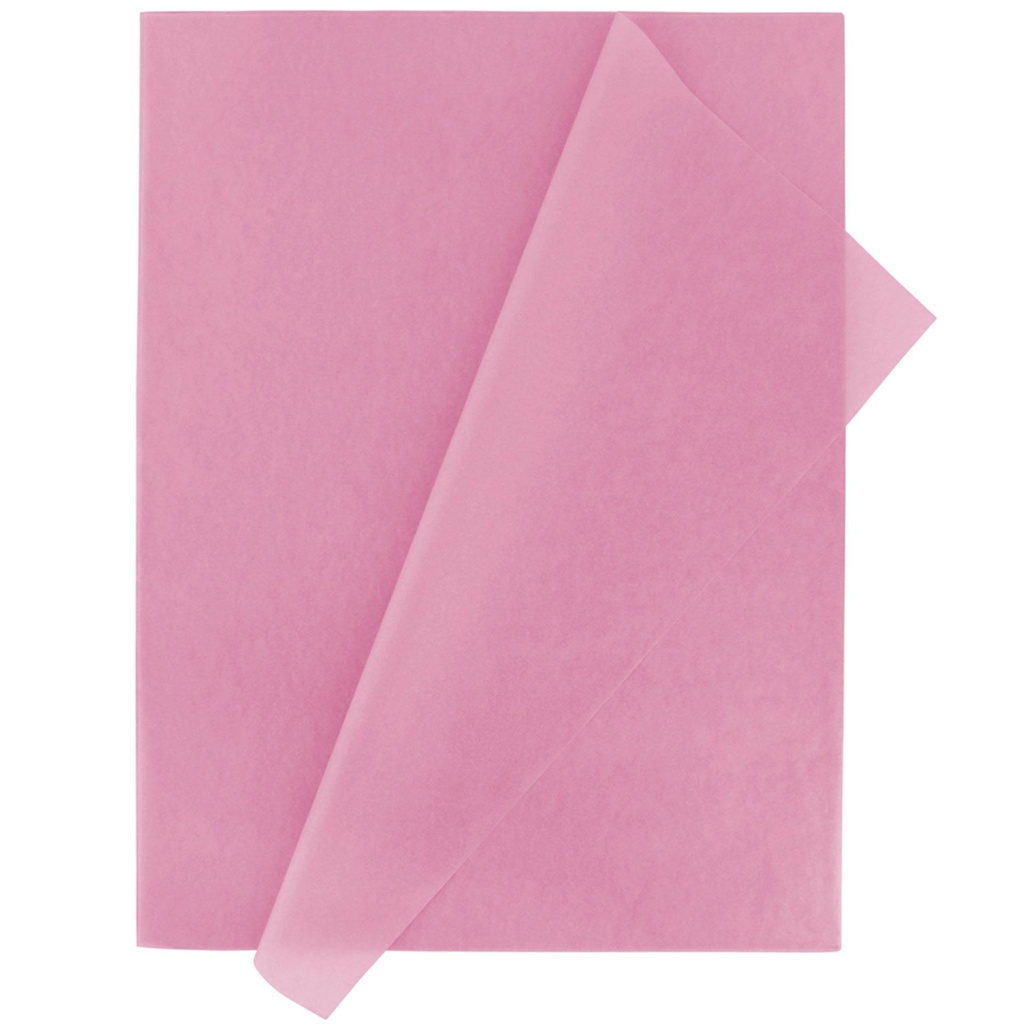 Papel de seda 50 x 75 cm 25 hojas rosa Fixo