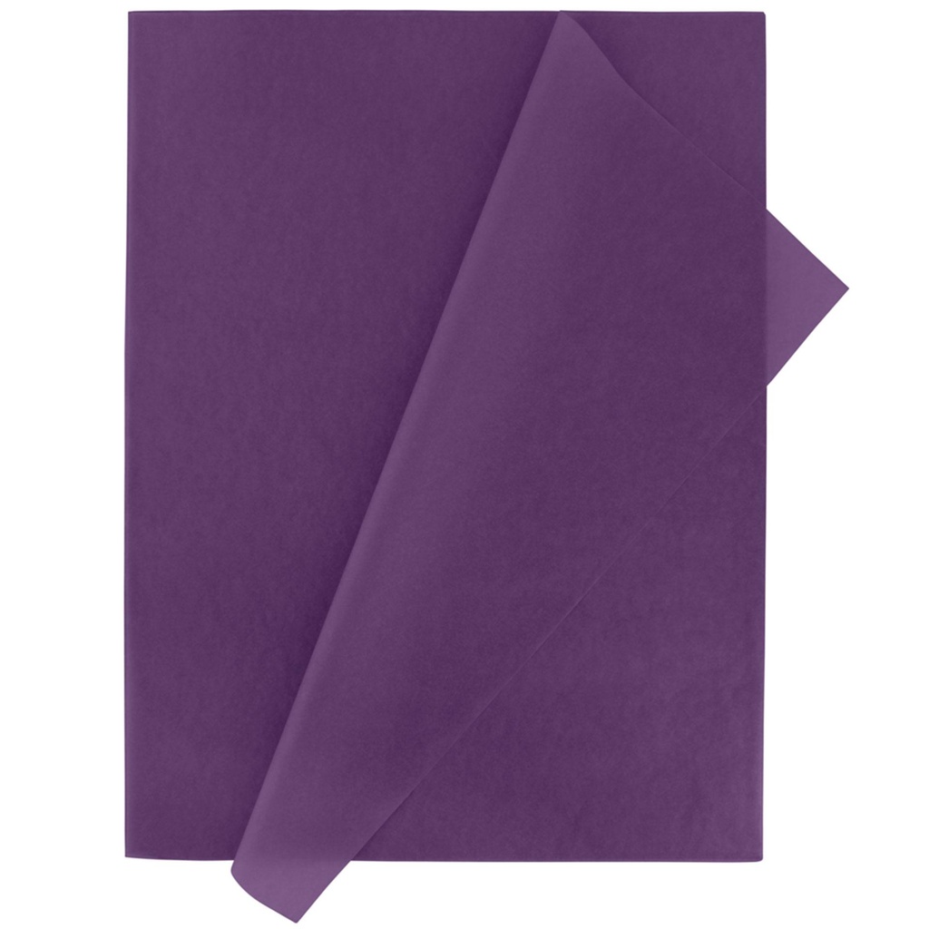 Papel de seda 50 x 75 cm 25 hojas violeta Fixo