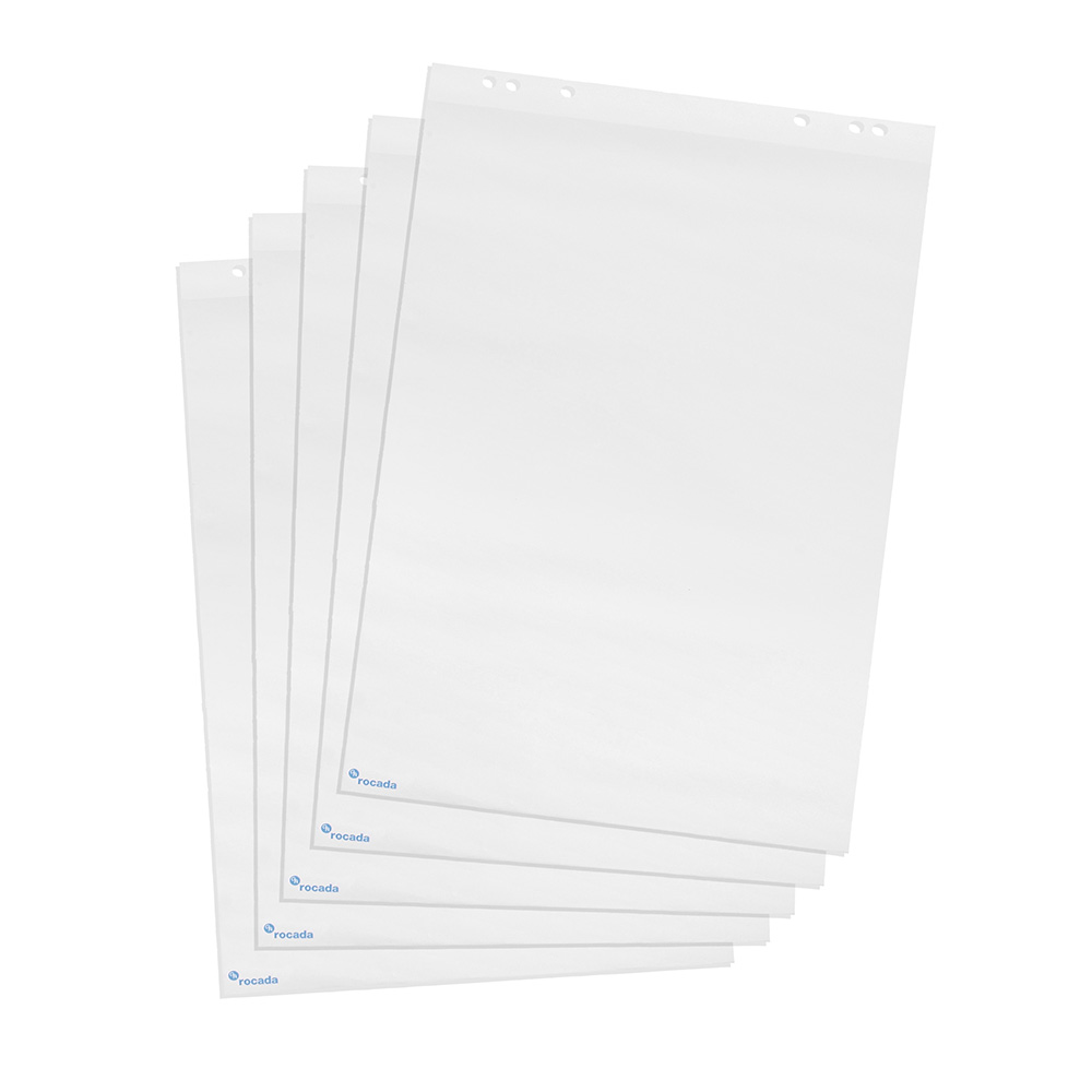 Bloc de congreso 650 x 950 mm 20 hojas blanco liso 70 g/m² (Pack 5 unidades)