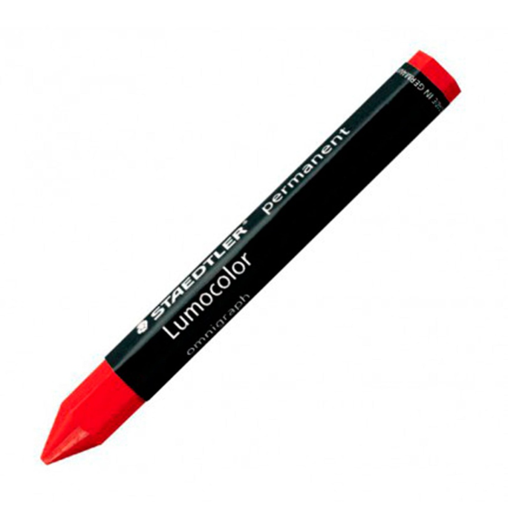 Cera Staedtler para marcar Lumocolor permanent omnigraph roja 236-2 (Caja 12 unidades)