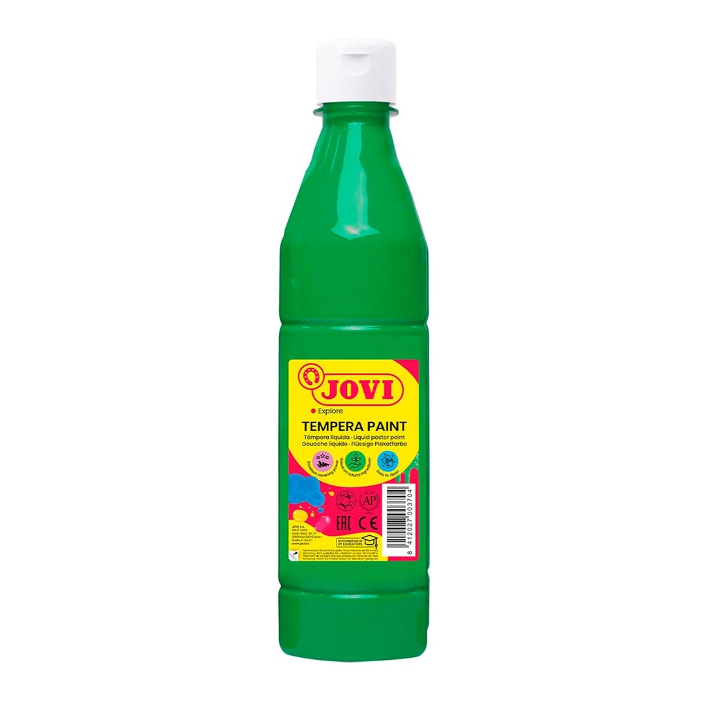 Témpera escolar líquida Jovi 500 ml verde medio