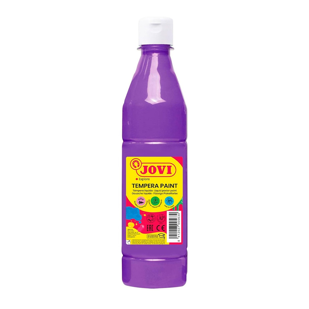 Témpera escolar líquida Jovi 500 ml violeta