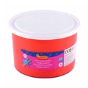 Pintura de dedos Jovi 500 ml roja uso colectivo o talleres