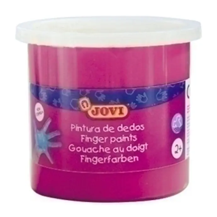 Pintura de dedos Jovi 125 ml magenta uso infantil y escolar