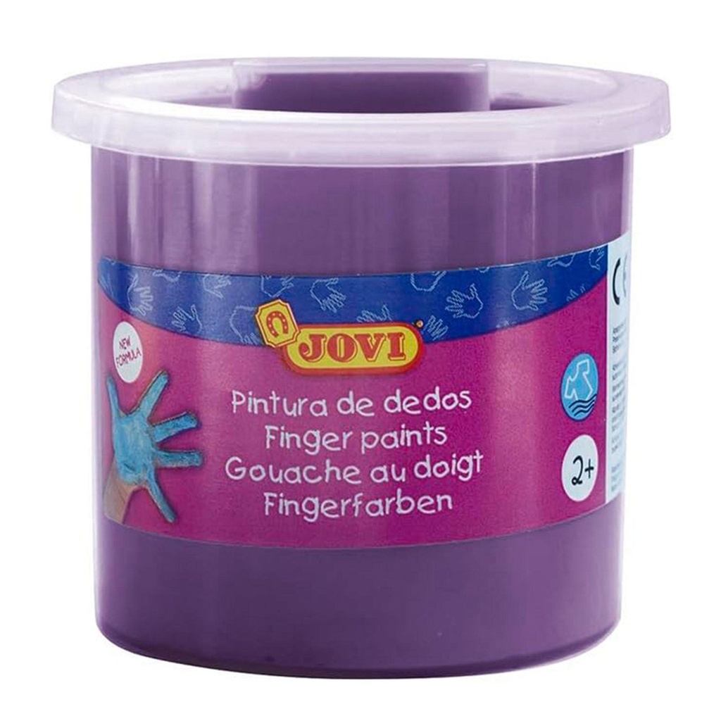 Pintura de dedos Jovi 125 ml violeta uso infantil y escolar