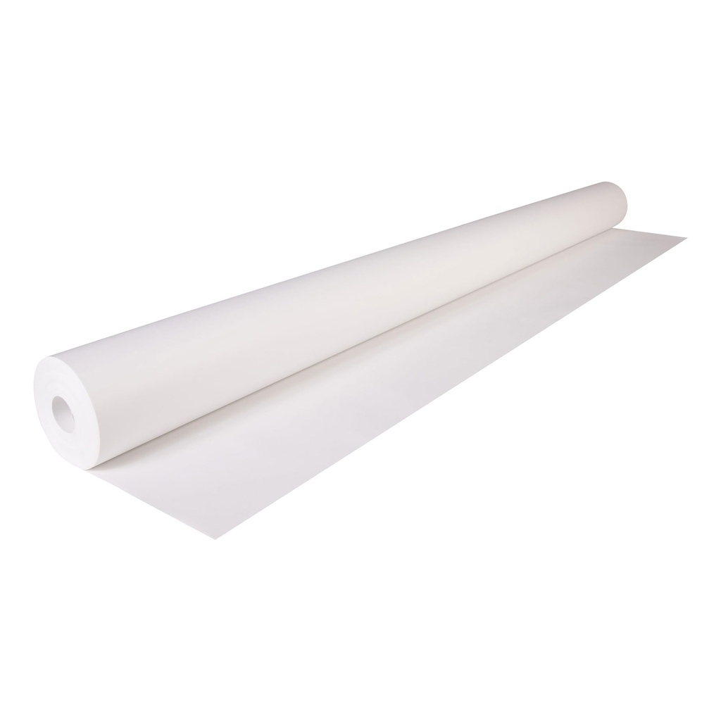Bobina de papel kraft blanco 1 x 25 m
