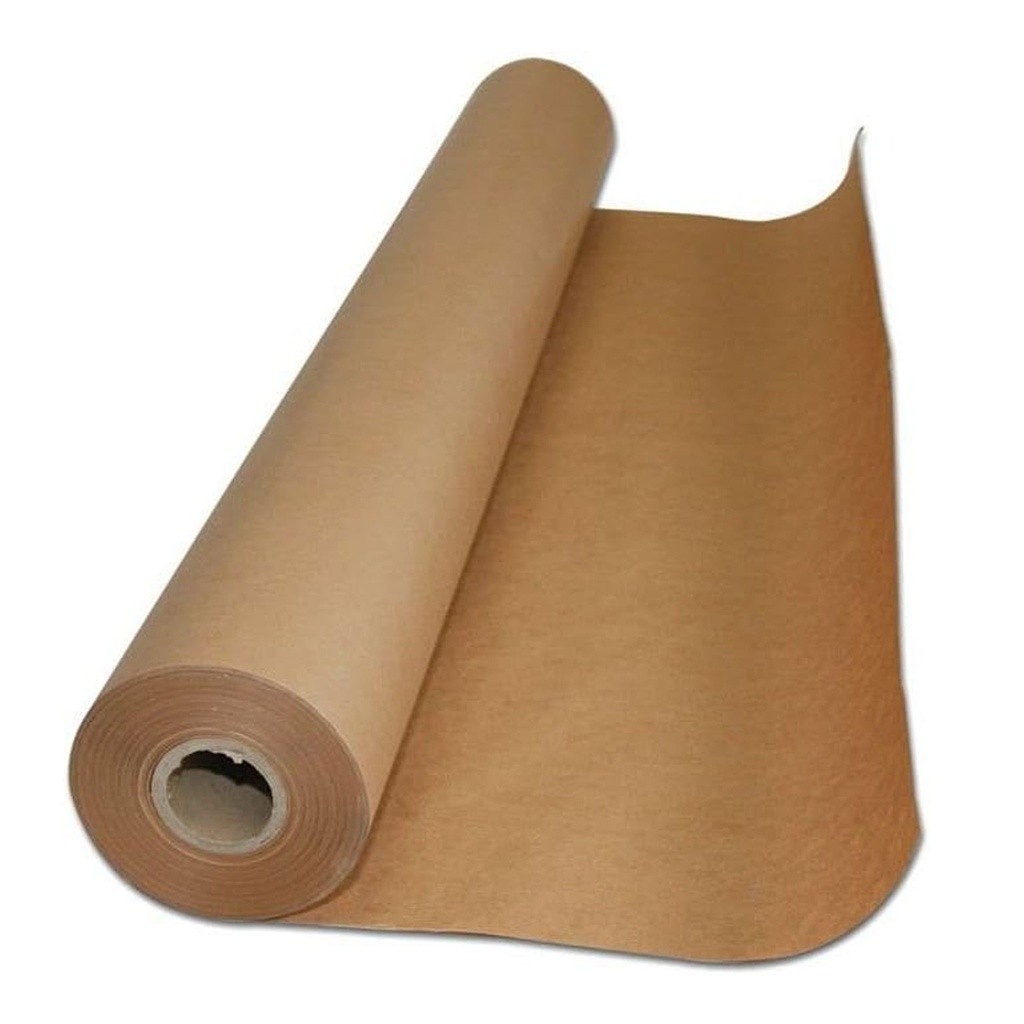 Bobina de papel kraft marrón 1 x 25 m