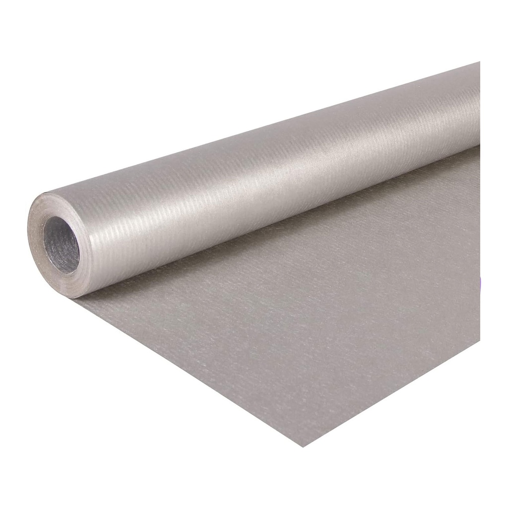 Bobina de papel kraft plata 1 x 25 m