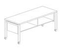 Mesa para planos Vital Pro Actiu 180 x 80 cm con ruedas