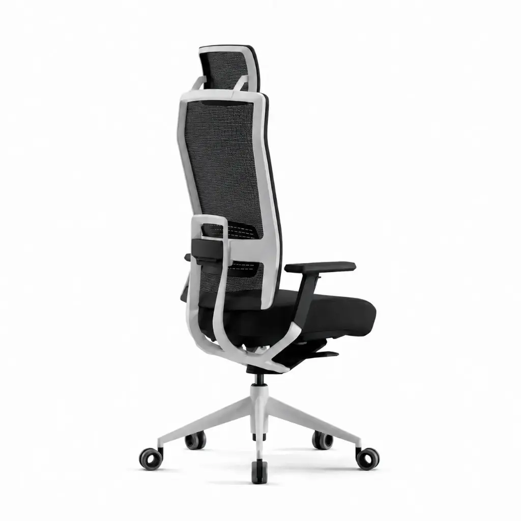 Silla TNK Flex 30 malla Express Actiu con estructura blanca