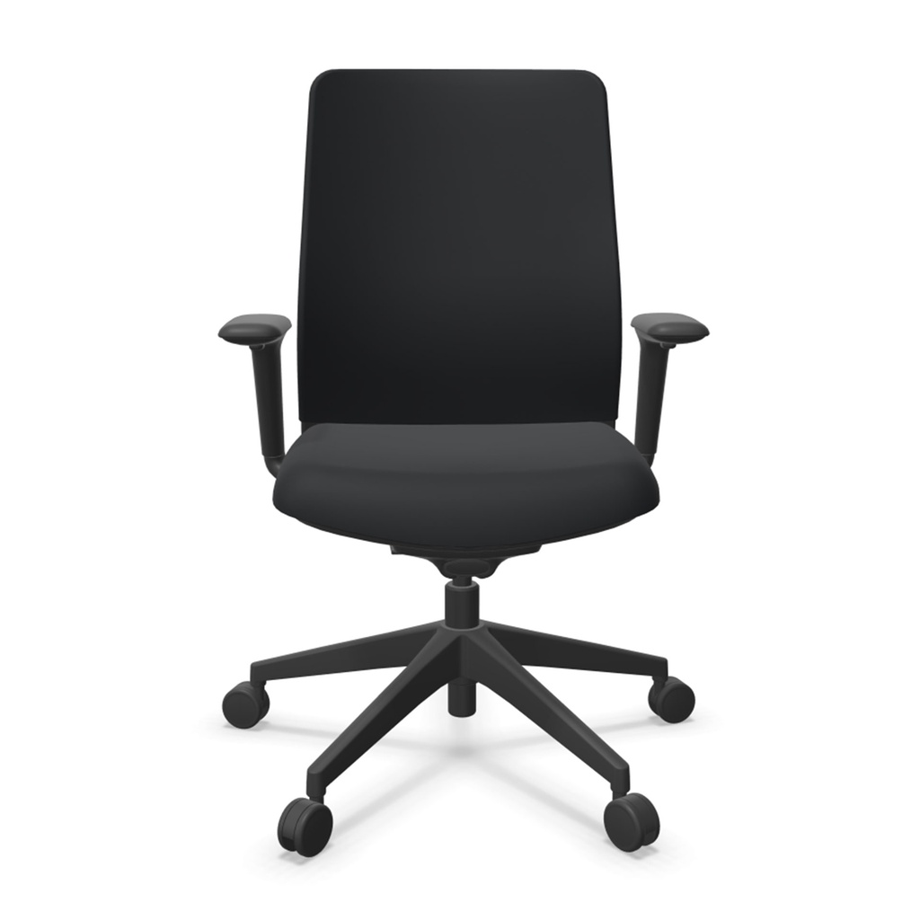 Silla A+S Work 50 negra tapizada Express Actiu