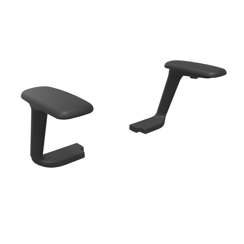 Brazos 4D para silla A+S Work Actiu negros