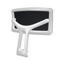 Cabecero para silla A+S Work Actiu blanco de malla negra