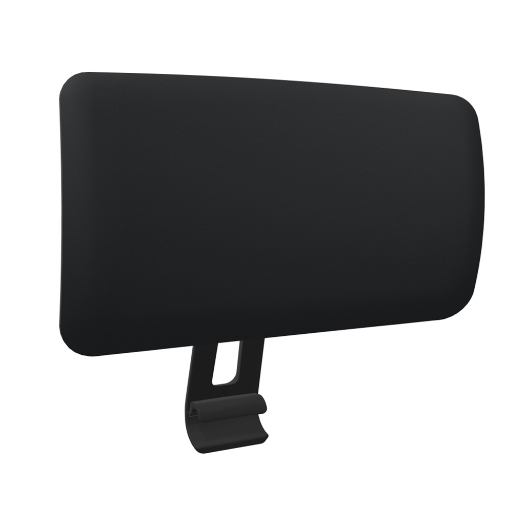 Cabecero para silla A+S Work Actiu negro de malla negra