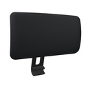 Cabecero para silla A+S Work Actiu negro de malla negra