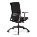 Silla Stay 50 tapizada Express Actiu con estructura negra