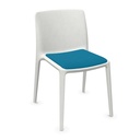 Silla Fluit asiento tapizado