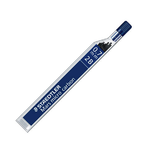 Minas Staedtler Mars Micro Carbon 0,7 mm 2B (Tubo de 12 unidades)