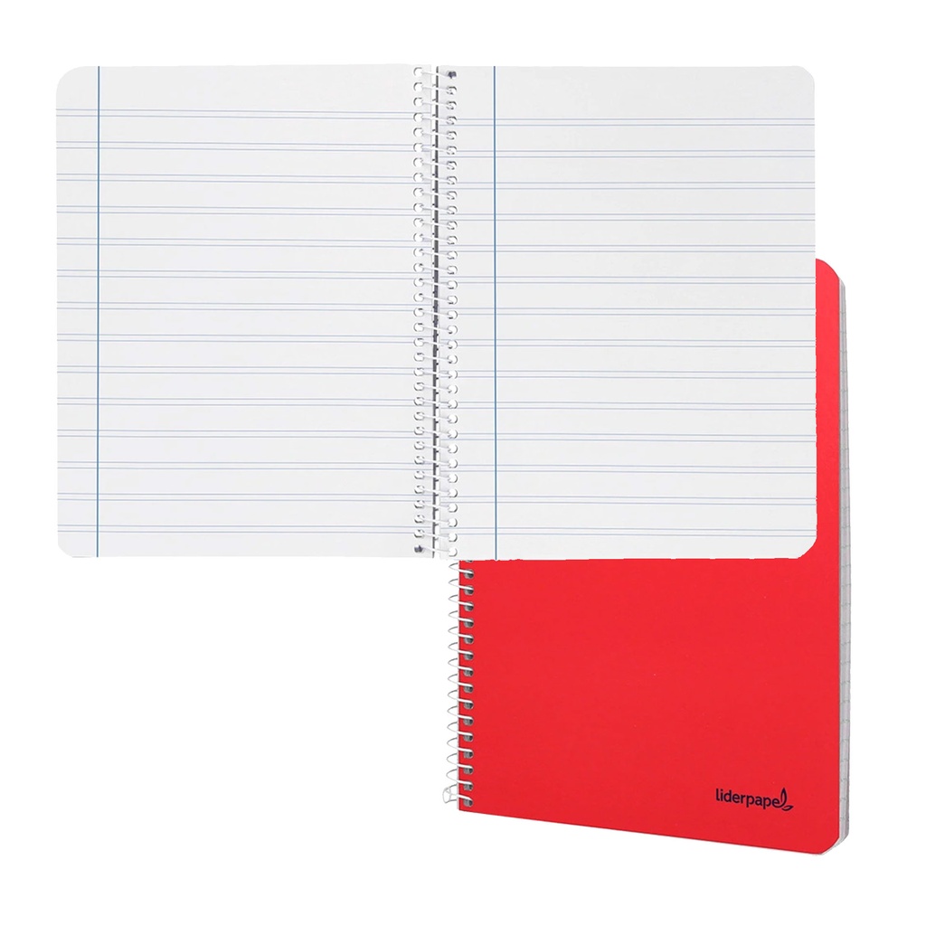 Cuaderno de espiral 1/4 pautado 80 hojas