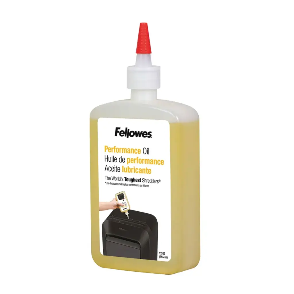 Aceite para destructora Fellowes - Botella de 355 ml