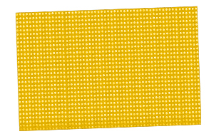 Lámina de goma EVA 40 x 60 cm 2 mm dorada con purpurina y lunares metálicos Fixo Kids