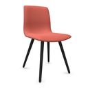 Silla Noom 50 con 4 patas de madera tapizada integral