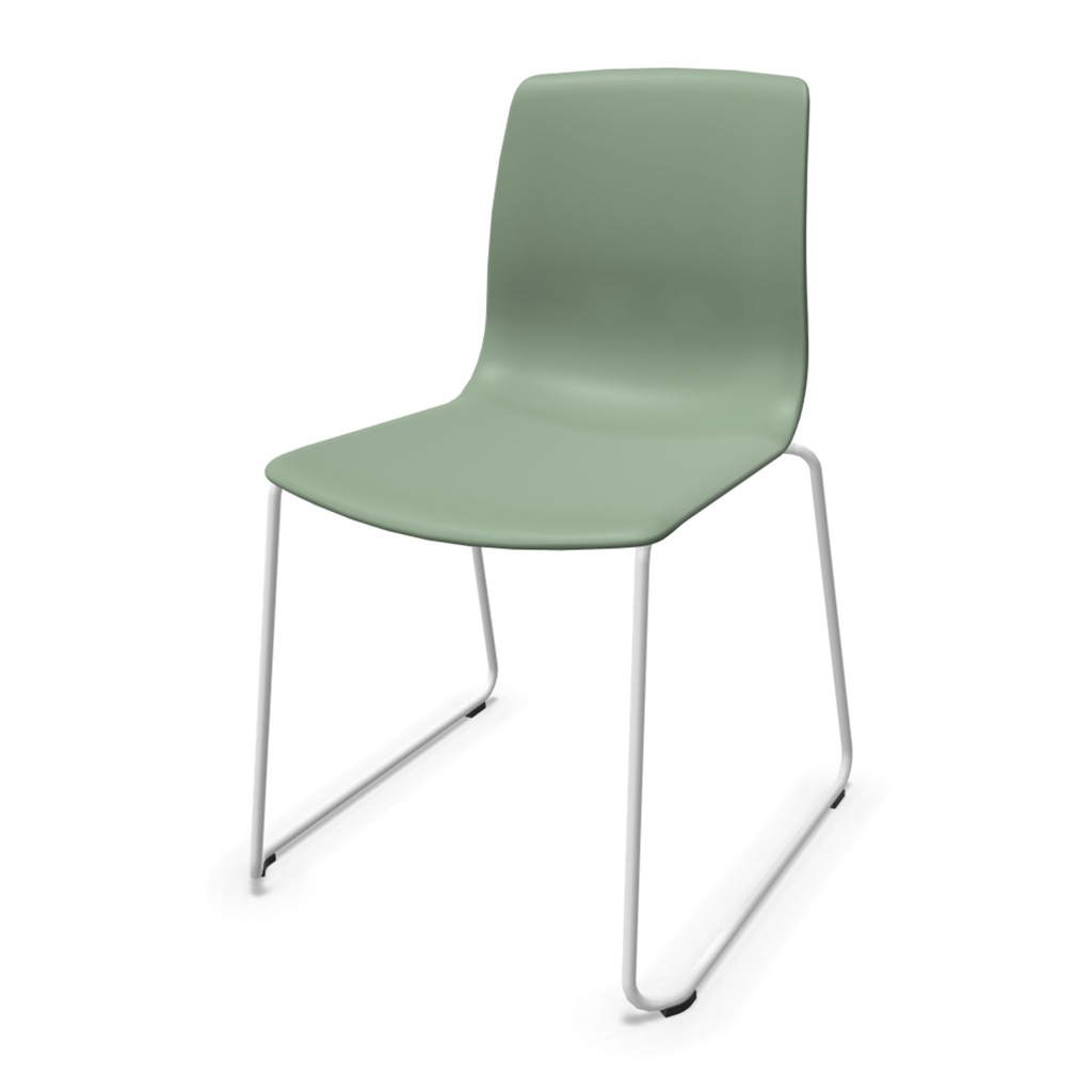 Silla Noom 50 con base patín y carcasa de plástico